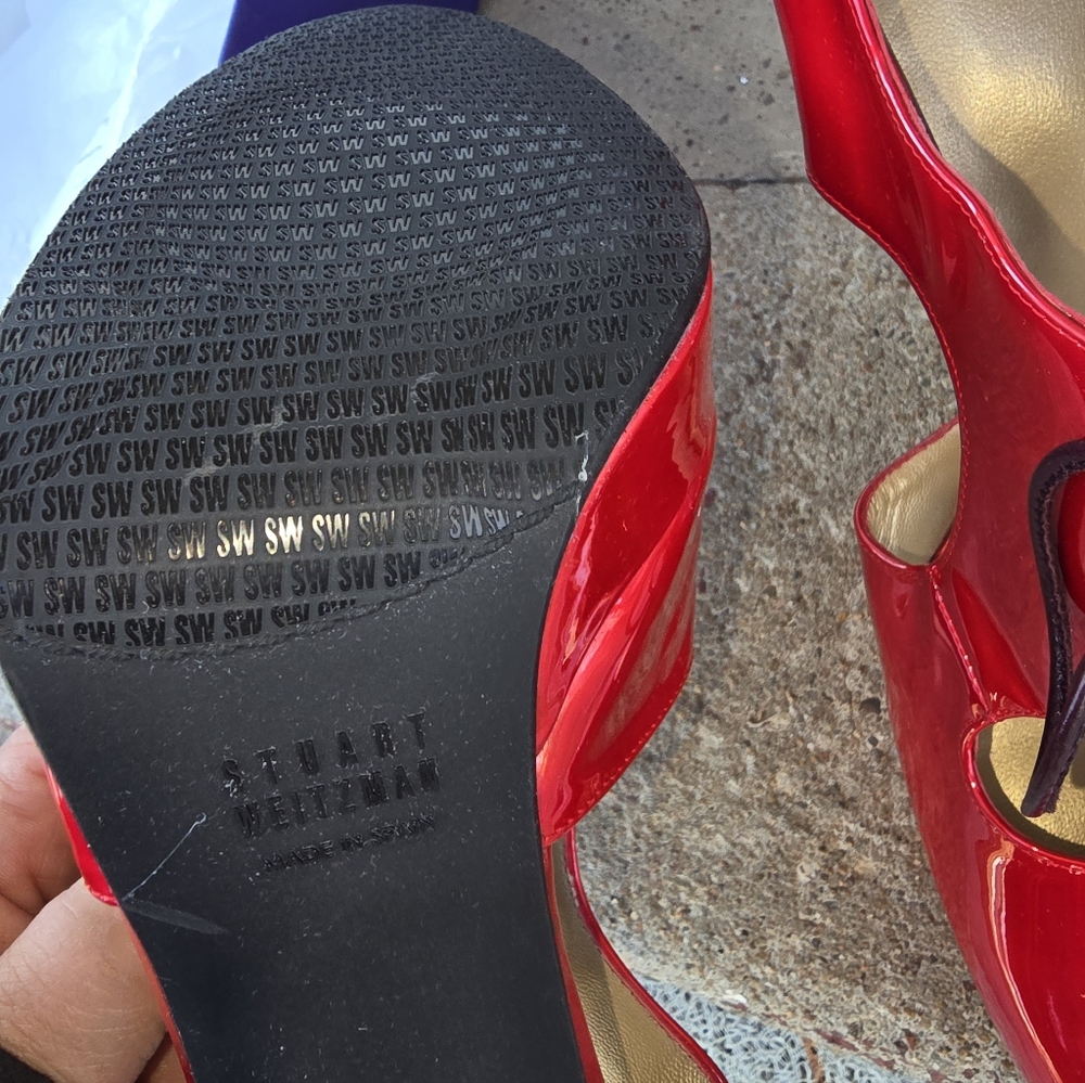 NEW Stuart Weitzman Kibitzes Heels - Picture 6 of 7
